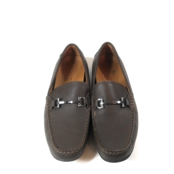 Vionic 556 Mason Men Brown Leather Loafers Horsebit Buckle Slip On Shoes Size 12 main image 7